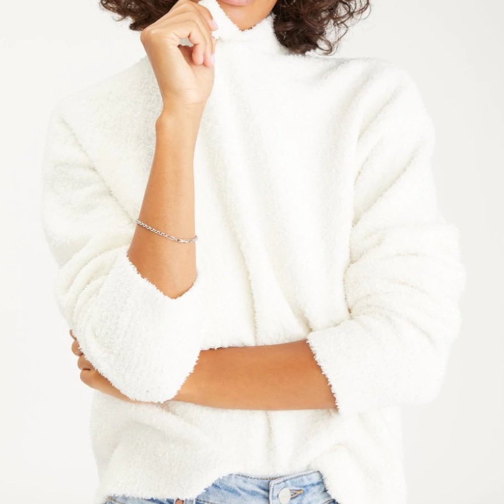 🥰Plush Mock Neck Sweater - Milk🥰